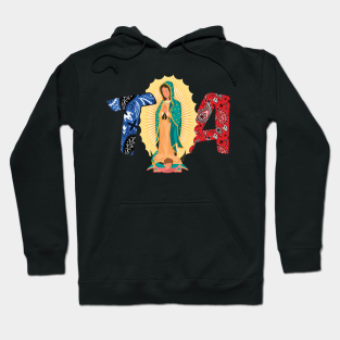 our lady of guadalupe toa aztec and flo hoodie